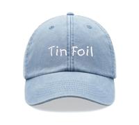 Cap Base Tin Foil Baseball Cap Vintage Washed Unisex Dad Hat Conspiracy Theory