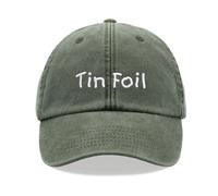 Cap Base Tin Foil Baseball Cap Vintage Washed Unisex Dad Hat Conspiracy Theory