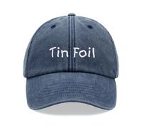 Cap Base Tin Foil Baseball Cap Vintage Washed Unisex Dad Hat Conspiracy Theory