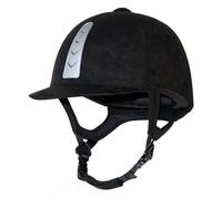 CAP DA EQUITAZIONE IN VELLUTO MICROFIBRA NERO