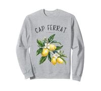 Cap Ferrat Francia Limone Art French Fruit Lover Vintage Felpa