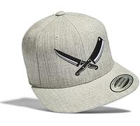 cap: Il Macellaio - Beccaio Griglia Grigliare BBQ Grill Grigliata Cuoco Cuciniere - Flexfit Snapback Basecap con Ricamo - Berretto Cappello Regalo - Regalo Uomini Donne (Grigio One Size)