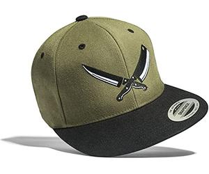 cap: Il Macellaio - Beccaio Griglia Grigliare BBQ Grill Grigliata Cuoco Cuciniere - Flexfit Snapback Basecap con Ricamo - Berretto Cappello Regalo - Regalo Uomini Donne (Verde One Size)