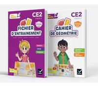 Cap Maths CE2: Pack 2 volumes : Fichier d'entrainement + Cahier de géométrie