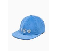 Patagonia - Cappello con visiera piatta in cotone biologico - Corduroy Cap Kaleido Flowers Shore Blue in Cotone
