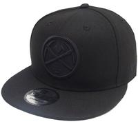 Cap Snapback New Era Denver Nuggets Nero Su Nero NBA 9Fifty OSFA Limitato
