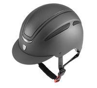 Cap Tattini Marte con placca carboon look e profilo lucido, rotella regolazione