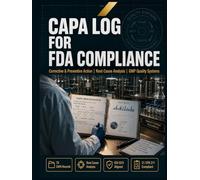 CAPA Log for FDA Compliance: Corrective & Preventive Action Documentation Record | Root Cause Analysis, Effectiveness Check & Closure Tracker for ... Device & Food Facility GMP Quality Systems