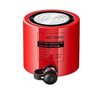 Capacità cilindro idraulico, cric con ritiro automatico, cilindro di sollevamento, asta del pistone placcata, resistente alla corrosione e alla ruggine, cric idraulici (100T/220462lb-2in Stroke)