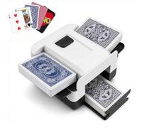 Capacità ricaricabile automatica della piattaforma della macchina 2 dello | Portatile ricaricabile della macchina dello Shuffler della carta, perfetto per il viaggio dei giochi del partito delle carte