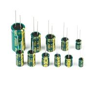 Capacitor 6.3V 10V 16V 25V 35V 50V 63V 100V 400V 450V Low Aluminum Electrolytic Capacitor Lead Welding 2000Hours -40+105℃ NWPNLXEA(50V2200UF 2Pcs)