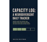 Capacity Log: A Neurodivergent Daily Tracker: Undated Pages for Sensory Load, Masking Effort, Mood, and Recovery, for Adults with ADHD, Autism, or Both