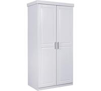 ARMADIO IN LEGNO MASSELLO 2 ANTE colore bianco