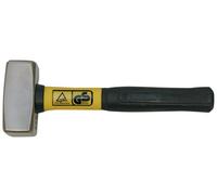 CAPALDO Martello e Mazzetta in Acciaio Forgiato e Mazzetta in Vetroresina GS-TUV GR. 1000 Argento (Silver) 1000 g