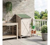 vidaXL Capanno da Giardino Bianco 59,5 x 56 x 113,5 cm, Ampio spazio, shed da giardino moderno in legno, resistente alle intemperie, ventilato per esterni