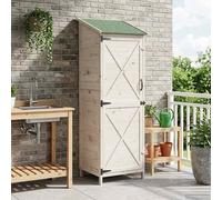 vidaXL Capanno da Giardino Bianco 59,5 x 56 x 176,5 cm, Ampio spazio, shed da giardino moderno in legno, resistente alle intemperie, ventilato per esterni