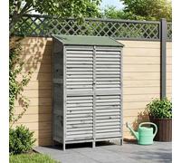 vidaXL Capanno da Giardino con tetto Grigio 106 x 56 x 176,5 cm