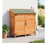 vidaXL Capanno da Giardino Marrone 106,5 x 56 x 113,5 cm, Ricovero da Giardino, Struttura in Legno Rettangolare, Spazio Abbondante per Attrezzi, Organizzazione Impermeabile