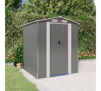 vidaXL Capanno da Giardino Grigio Chiaro 192x191x223cm Acciaio Zincato