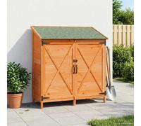 vidaXL Capanno da Giardino Marrone 106 x 56 x 113,5 cm, Ampio spazio, shed da giardino moderno in legno, resistente alle intemperie, ventilato per esterni