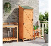 vidaXL Capanno da Giardino Marrone 59,5 x 56 x 176,5 cm, Ampio spazio, shed da giardino moderno in legno, resistente alle intemperie, ventilato per esterni