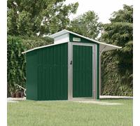 vidaXL Capanno da Giardino Verde 207x130x208,5 cm Acciaio Zincato