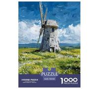 Capanno del Mulino a Vento Jigsaw 1000Pcs Adulti E Bambini Mani Sul Gioco Decorazione Della Famiglia 70x50cm/1000pcs