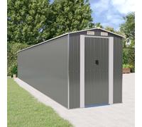 Capanno Giardino Grigio Chiaro 192x1021x223 cm Acciaio Zincato