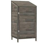Capanno per attrezzi in legno di abete massiccio, 55 x 52 x 112 cm, stabile capanna da giardino per attrezzi e attrezzature, resistente alle intemperie e durevole, ideale per giardino, cortile e