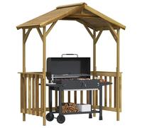 vidaXL Capanno per Barbecue 163,5x93x210 cm in Pino Impregnato