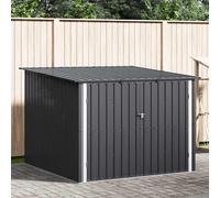 vidaXL Portabici 3 pezzi, antracite, 215 x 206 x 157 cm, metallo, giardino e terrazza, rettangolare, moderno, durevole, design elegante per ambienti esterni, facile manutenzione, look contemporaneo