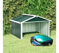 Capanno per Robot Tosaerba 92x97x63 cm Acciaio Zincato Verde
