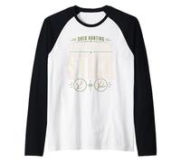 Capannone da Caccia capanno Cacciatore Corna da Caccia Alce a Coda Bianca Maglia con Maniche Raglan