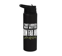Capannone da caccia capanno cacciatore corna da caccia alce a coda bianca Stainless Steel Insulated Water Bottle