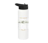 Capannone da caccia capanno cacciatore corna da caccia alce a coda bianca Stainless Steel Insulated Water Bottle