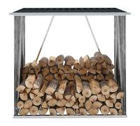 Capannone da Giardino in Acciaio Zincato 163x83x154cm Antracite