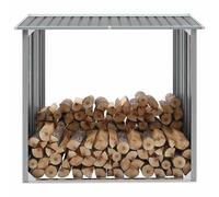 Capannone da Giardino in Acciaio Zincato 172x91x154cm Grigio