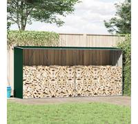 Capannone da giardino in acciaio zincato 330x84x152cm verde