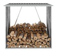 Capannone da giardino in acciaio zincato grigio 163x83x154 cm