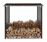 VIDAXL - Capannone in Acciaio Zincato 172x91x154 cm Marrone - SPEDIZIONE GRATUITA