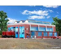 Capannone Locomotive, Kit Kibri N Gauge Tre Binari 37806