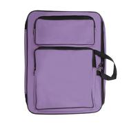 CAPASTEC Borsa per il trasporto di portfolio artistico, borsa per materiale da disegno, borsa portatile per riporre blocchi da disegno, borsa per tavolozza, colori, pennelli Viola Chiaro