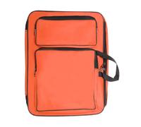 CAPASTEC Borsa per il trasporto di portfolio artistico, borsa per materiale da disegno, colori, pennelli, arancione