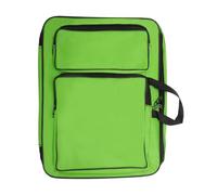 CAPASTEC Borsa per il trasporto di portfolio artistico, borsa portatile per blocco da disegno, borsa per tavolozza, colori, pennelli, verde erba