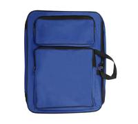 CAPASTEC Borsa per il trasporto di portfolio artistico, borsa portatile per blocco da disegno, borsa per tavolozza, colori, pennelli, blu
