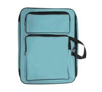 CAPASTEC Borsa per il trasporto di portfolio artistico, borsa portatile per blocco da disegno, borsa per tavolozza, colori e pennelli, azzurro cielo