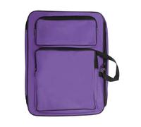 CAPASTEC Borsa per il trasporto di portfolio artistico, borsa portatile per blocco da disegno, borsa per tavolozza, colori, pennelli, viola scuro