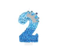 CAPASTEC Candele Di Compleanno Numero 3, Decorazione Per Torta, 1 Pc | Blu Pavone, Paraffina, Polvere Di Cipolla, 7,5x4 Cm, Per Anniversari, Matrimoni, Senza Fumo, Facile Da Accendere.
