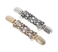 CAPASTEC Clip per Cardigan, Elegante e Pratico, Clip per Maglioni, Spilla per Colletto, Clip per Abiti, Mantieni il Tuo Cappotto al Posto, Tono Argento, Tono Oro, 2 Pezzi