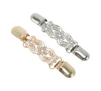 CAPASTEC Clip per Cardigan, Moda e Praticità, Clip per Maglioni, Spille per Colletto, Clip per Abiti, Mantieni il Tuo Outfit al Posto, Tono Argento, Tono Oro, 2 Pezzi